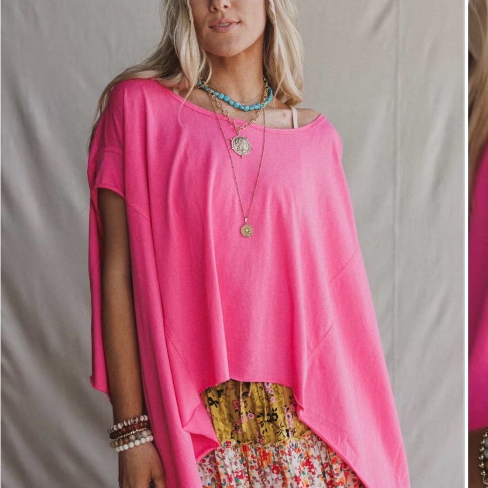 Three Birds Nest / DAVI & DANI Bright Pink Girls' Tank Top - Picture 4 of 6